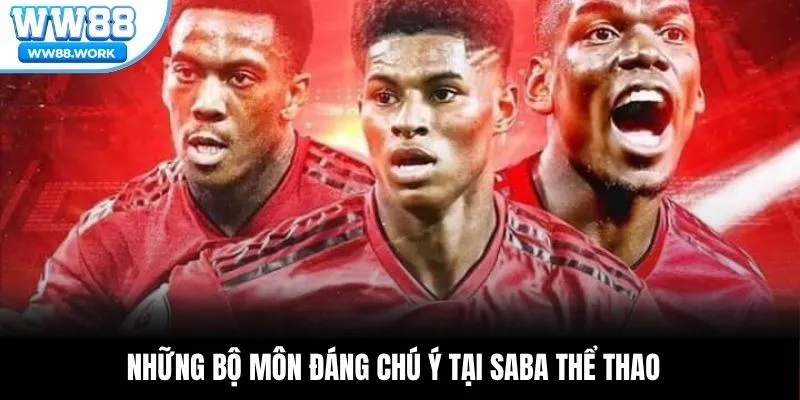 Những bộ môn đáng chú ý tại SABA thể thao