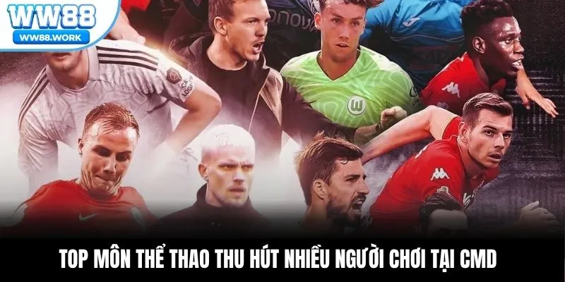 Top môn thể thao thu hút nhiều người chơi tại CMD